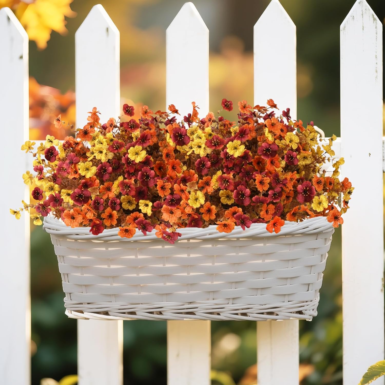 UV-Resistant Artificial Flower Bundles for Outdoor Décor – 6, 12 or 24 Pack